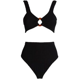 Hunza G Nadine High Waisted Bikini Black